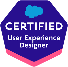 Badge Certified User Experience Designer Salesforce